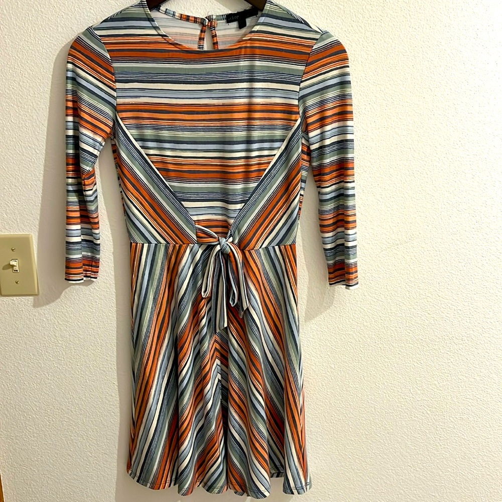 bebop junior striped bow dress
